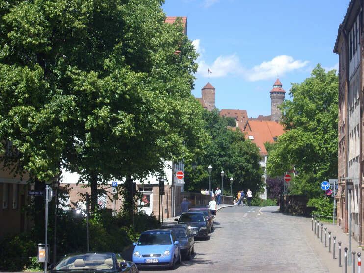 Blick vom Unschlittplatz in Richtung Maxbrcke (Juni 2013)