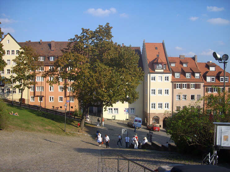 Huserzeile in der oberen Burgstrae (September 2011)